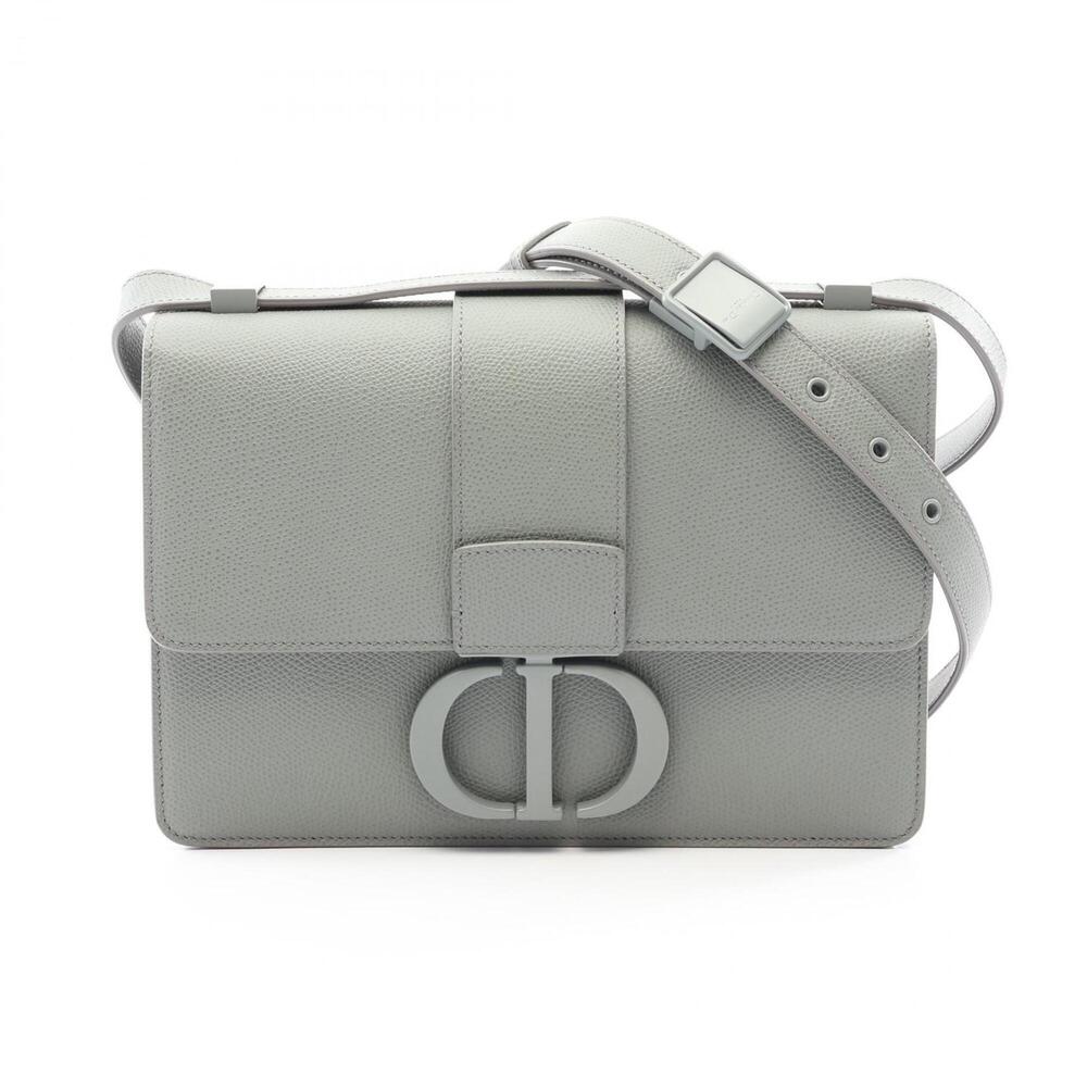 Christian Dior Dior 30 Montaigne Shoulder Bag/Handbag, Leather, Women's, Gray